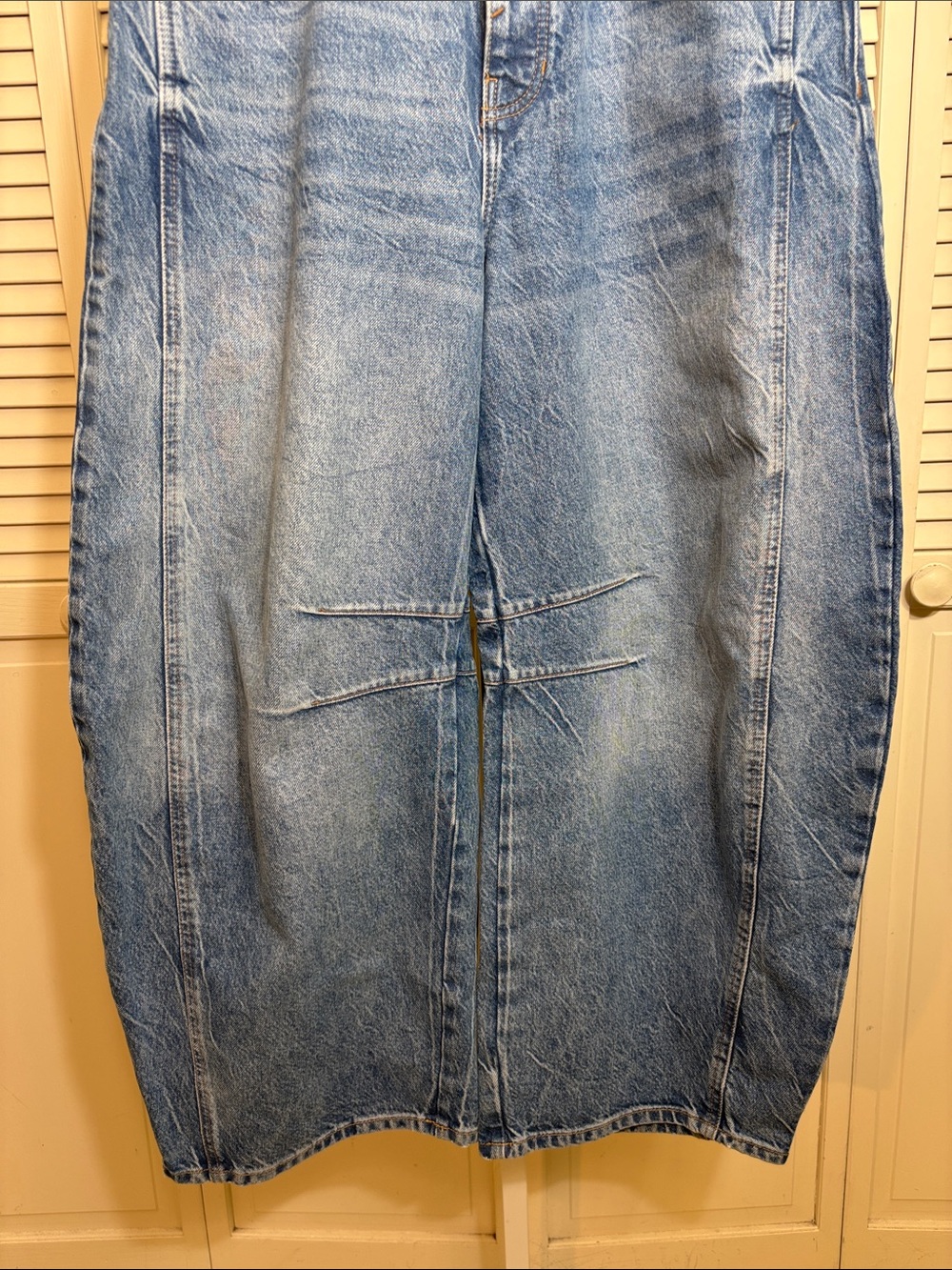 Free People Light Blue High-Rise Wide Leg Jeans - Picture 9 of 16